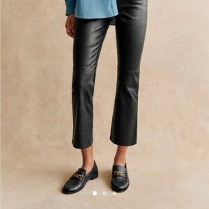 Sézane leather Ciara trousers
